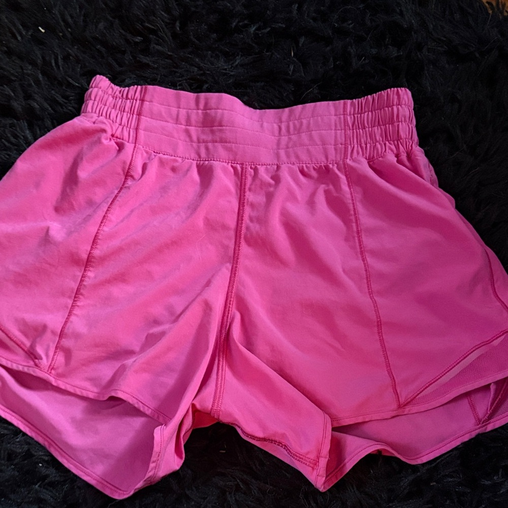 pink lululemon shorts size 4